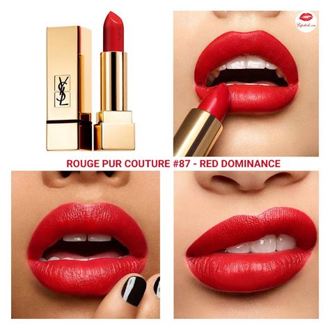 ysl 87 red dominance|ysl beauty lipstick.